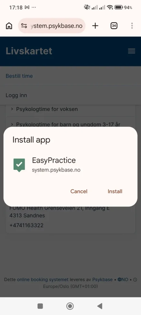 livskartet app android installer